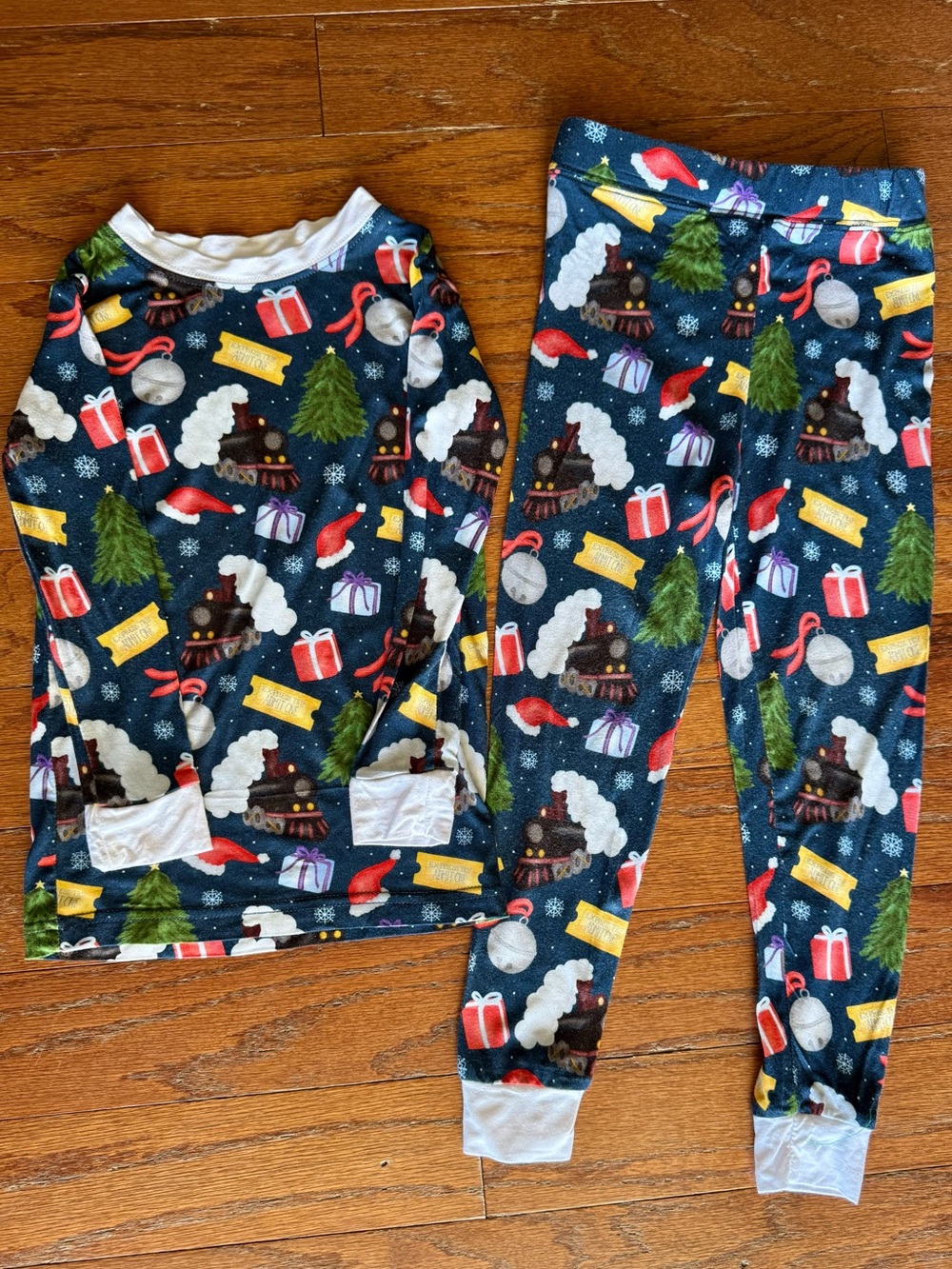 Stitchy Fish Polar Express Pajama Set